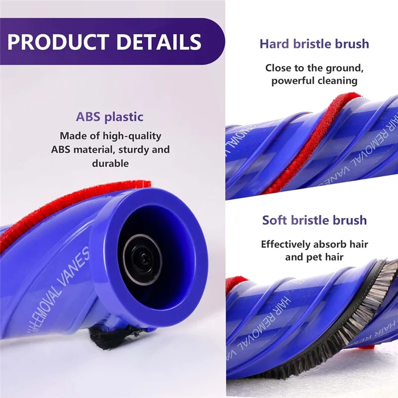 A26T-Replacement Brush Roller For Dyson Anti-Tangle Vacuum Head, Reduces Hair Wrapping Restores Suction Power
A26T-Replacement Brush Roller For Dyson Anti-Tangle Vacuum Head, Reduces Hair Wrapping Restores Suction Power