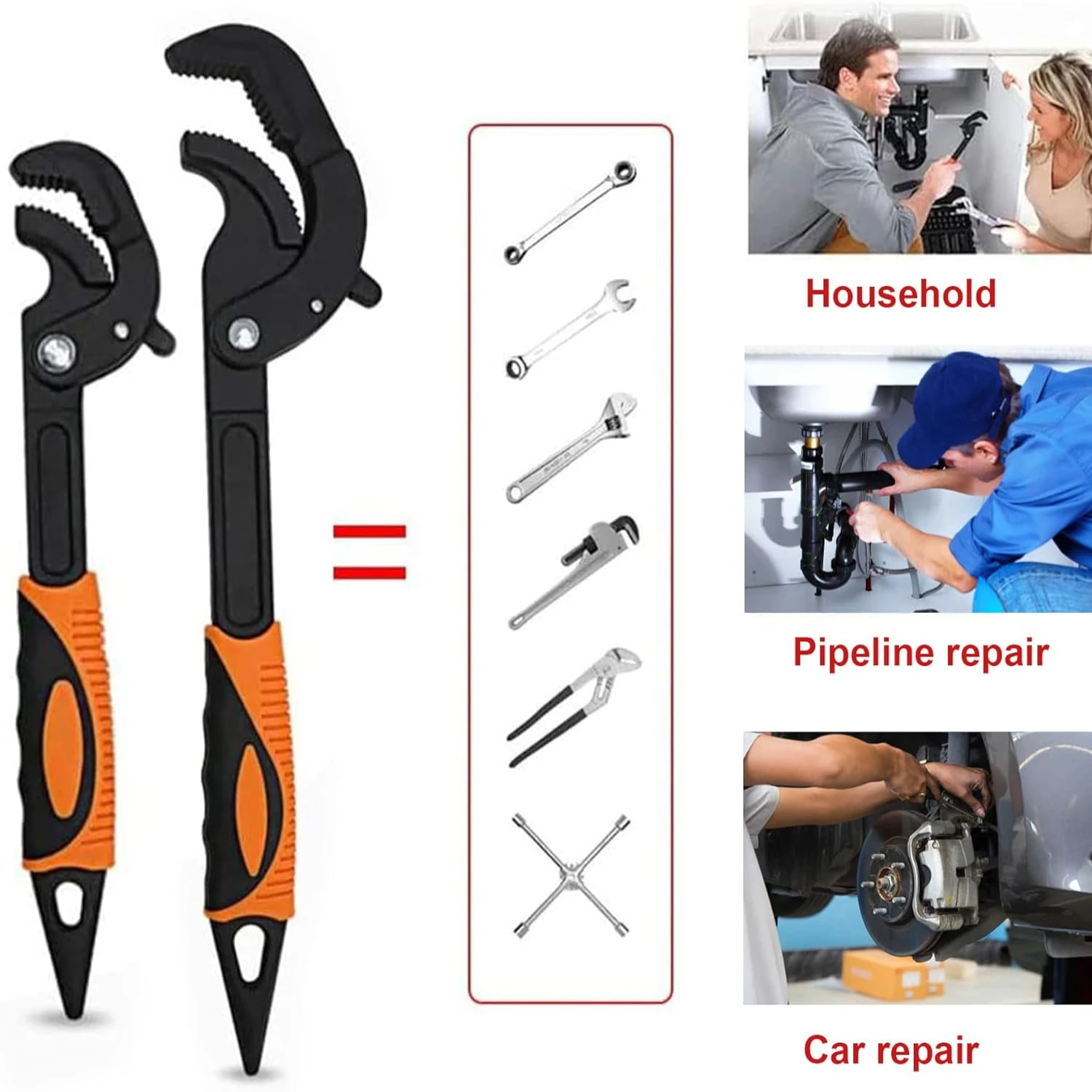 Durable and reliable high-quality black oxide steel 10.5-inch pipe wrench - versatile adjustable tool for handwork - tough 1045
Durable and reliable high-quality black oxide steel 10.5-inch pipe wrench - versatile adjustable tool for handwork - tough 1045
