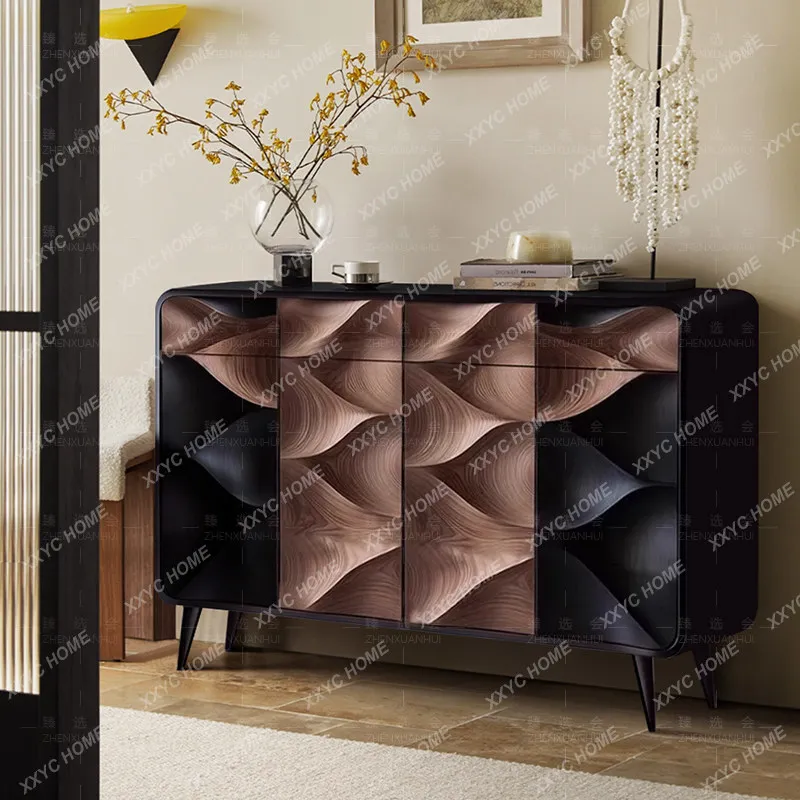 Medieval style solid wood shoe cabinet storage cabinet wabi-sabi style entrance cabinet integrated against the wall
Medieval style solid wood shoe cabinet storage cabinet wabi-sabi style entrance cabinet integrated against the wall