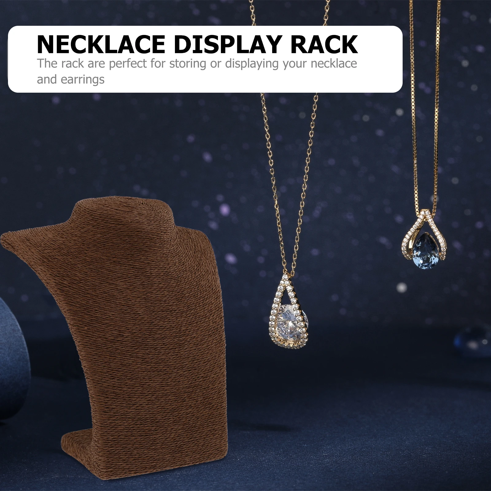 Portrait Necklace Holder Display Bust Stand Rack Small Jewelry Organizer Straw Rope Earrings Model
Portrait Necklace Holder Display Bust Stand Rack Small Jewelry Organizer Straw Rope Earrings Model
