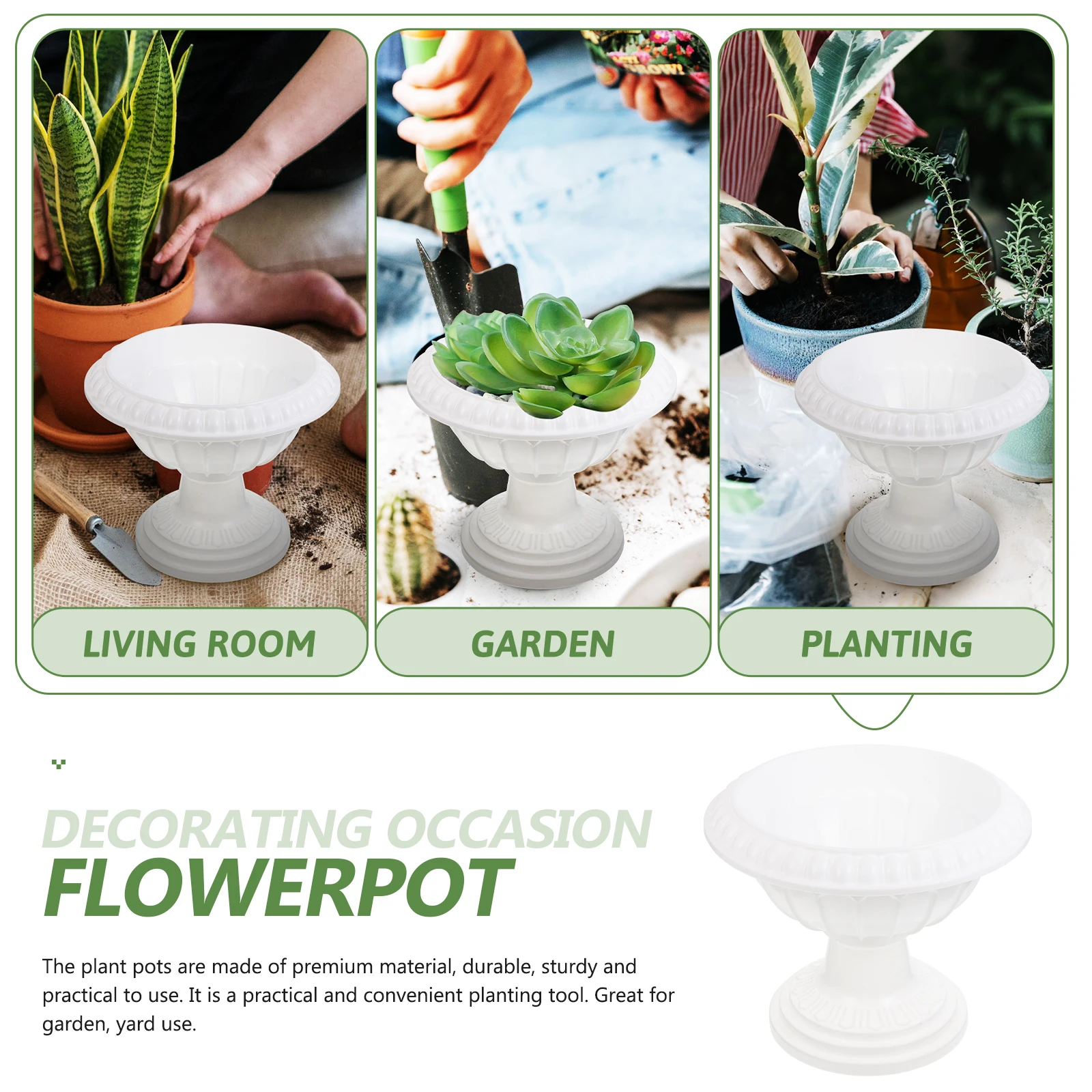 22.5cm Thickened Hydroponic Flower Pot Balcony Planting Pots Sturdy Plastic Nursery Garden Yard for Scindapsus
22.5cm Thickened Hydroponic Flower Pot Balcony Planting Pots Sturdy Plastic Nursery Garden Yard for Scindapsus