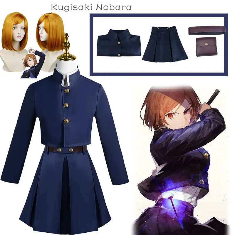 Anime Jujutsu Kaisen Kugisaki Nobara Cosplay Costume Top Skirt Coat Halloween Hammer Women Suit Outfit Uniform with Bag Belt
Anime Jujutsu Kaisen Kugisaki Nobara Cosplay Costume Top Skirt Coat Halloween Hammer Women Suit Outfit Uniform with Bag Belt