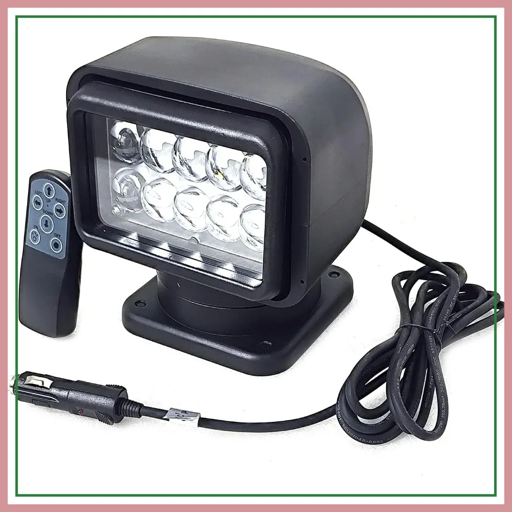 6 Inch 50W LED Search Light with Remote Control, 360° Rotating Magnetic Base Work Light for Truck Boat Offroad
6 Inch 50W LED Search Light with Remote Control, 360° Rotating Magnetic Base Work Light for Truck Boat Offroad