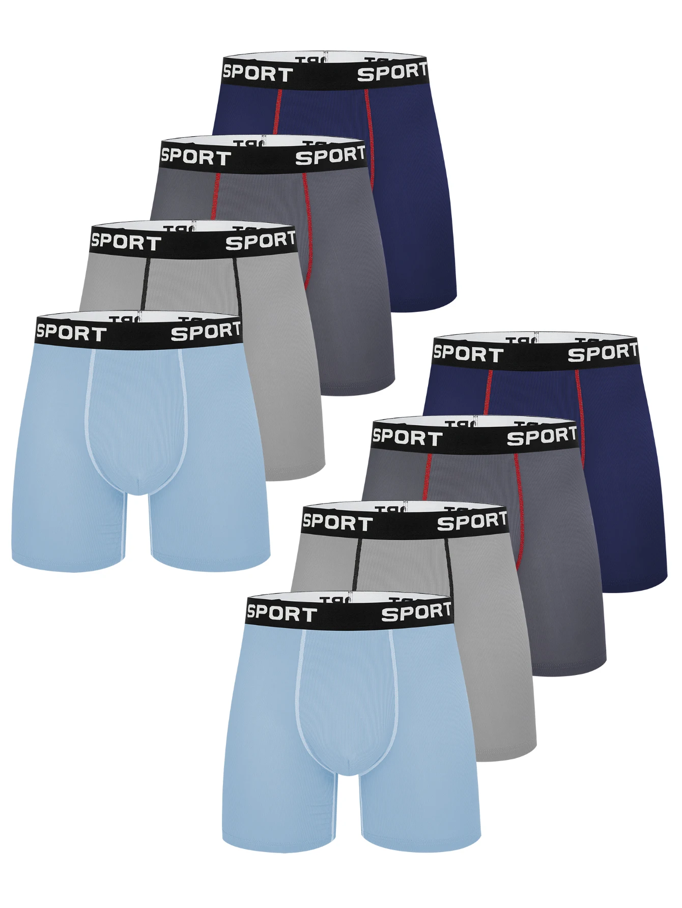 8 Pcs Fashionable Men's Long Underwear Casual Boyshort Youth Sports Shorts Comfortable Breathable Stretch Shorts Underwear
8 Pcs Fashionable Men's Long Underwear Casual Boyshort Youth Sports Shorts Comfortable Breathable Stretch Shorts Underwear