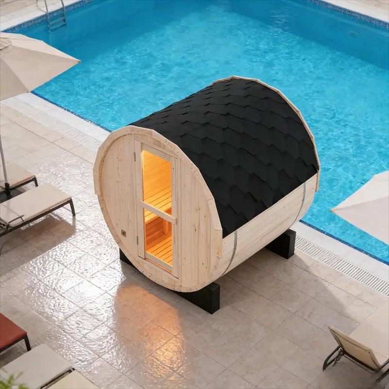 Customizable 4 Persons Barrel Sauna Kit Outdoor White Pine Wooden Barrel Sauna with LED Lighting
Customizable 4 Persons Barrel Sauna Kit Outdoor White Pine Wooden Barrel Sauna with LED Lighting