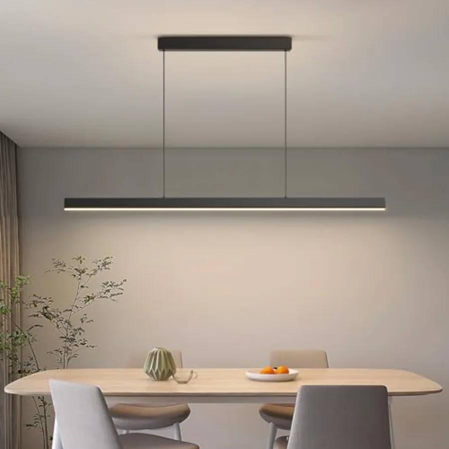 LE Linear Penant Lights 47in Islan Lighting Fixture 3000k-6000K immable Chanelier Lamp for Kitchen ining Room Pool Table Office
LE Linear Penant Lights 47in Islan Lighting Fixture 3000k-6000K immable Chanelier Lamp for Kitchen ining Room Pool Table Office