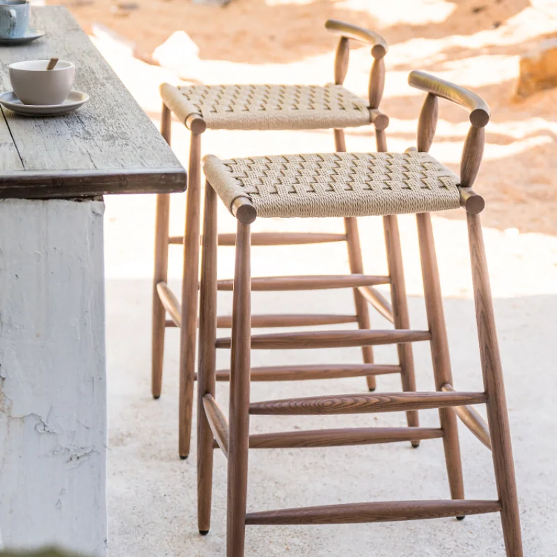 Outdoor Solid Wood Bar Chair Balcony B & B Sunscreen Waterproof Solid Wood Bar Chair Courtyard Outdoor Teak Rattan High Stool
Outdoor Solid Wood Bar Chair Balcony B & B Sunscreen Waterproof Solid Wood Bar Chair Courtyard Outdoor Teak Rattan High Stool
