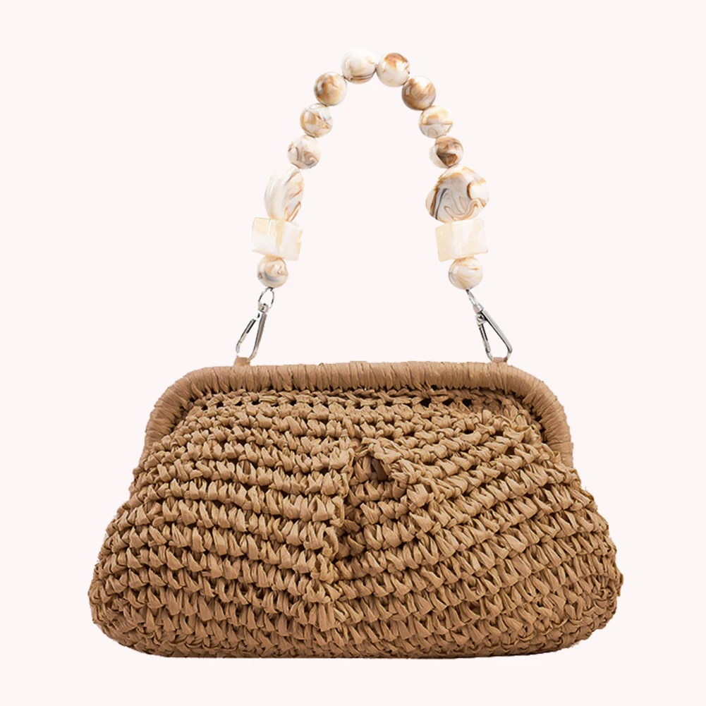 Woven Composite Shoulder Bag Multifunctional Women Handbags High-Capacity Wear Resistance Styling Decoration for Shopping Trip
Woven Composite Shoulder Bag Multifunctional Women Handbags High-Capacity Wear Resistance Styling Decoration for Shopping Trip