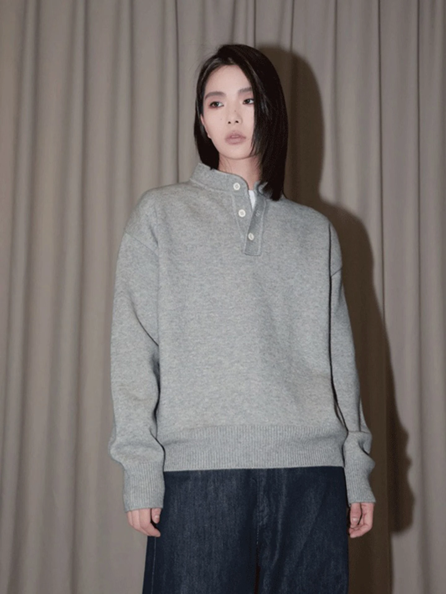 Cleanfit American Sle Henry Collar Sweater Men's Lazy Old Money Sle Inner Wear Knitted irt Jaet Casual Daily Wear
Cleanfit American Sle Henry Collar Sweater Men's Lazy Old Money Sle Inner Wear Knitted irt Jaet Casual Daily Wear