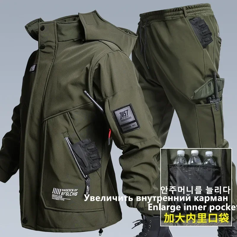 2025 Suit Winter Fishing Suit Tactical Assault Jacket Hunting Men's Mountaineering Charge Coat Waterproof And Warm Pants
2025 Suit Winter Fishing Suit Tactical Assault Jacket Hunting Men's Mountaineering Charge Coat Waterproof And Warm Pants