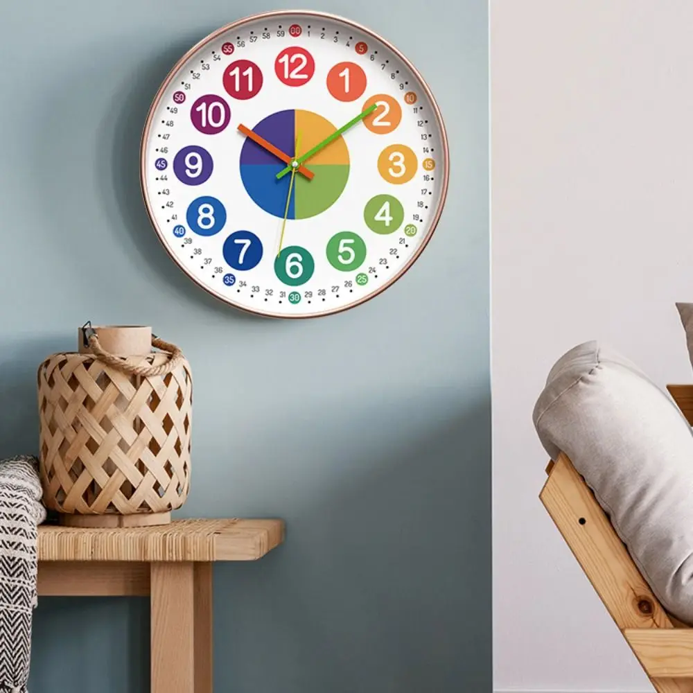 Round Early Education Wall Clock Digital Pattern Punch-free Electronic Color Clock Mute Learning Wall Hanging Clock Holiday Gift
Round Early Education Wall Clock Digital Pattern Punch-free Electronic Color Clock Mute Learning Wall Hanging Clock Holiday Gift