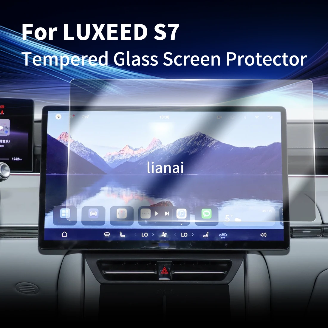 Carplay Screen Protector Tempered Glass Protective Film Navigator Aut Car Stickers Accessories For24 LUXEED S7
Carplay Screen Protector Tempered Glass Protective Film Navigator Aut Car Stickers Accessories For24 LUXEED S7