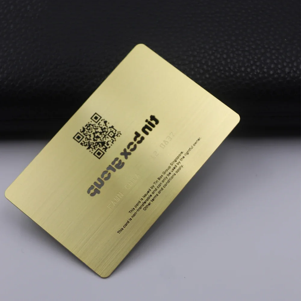 Wholesale MOQ 100pcs Premium Stainless Steel Metal Business Membership Cards with Laser Carved Customization Services
Wholesale MOQ 100pcs Premium Stainless Steel Metal Business Membership Cards with Laser Carved Customization Services