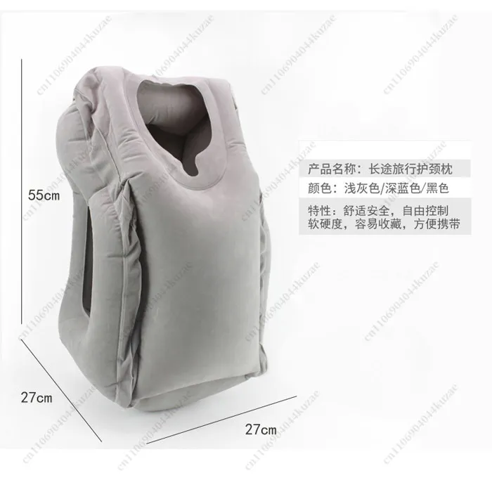 Portable Inflatable Travel Pillow, Press-Inflated Neck Pillow for Car, Office, Airplane & Lunch Break Rest
Portable Inflatable Travel Pillow, Press-Inflated Neck Pillow for Car, Office, Airplane & Lunch Break Rest
