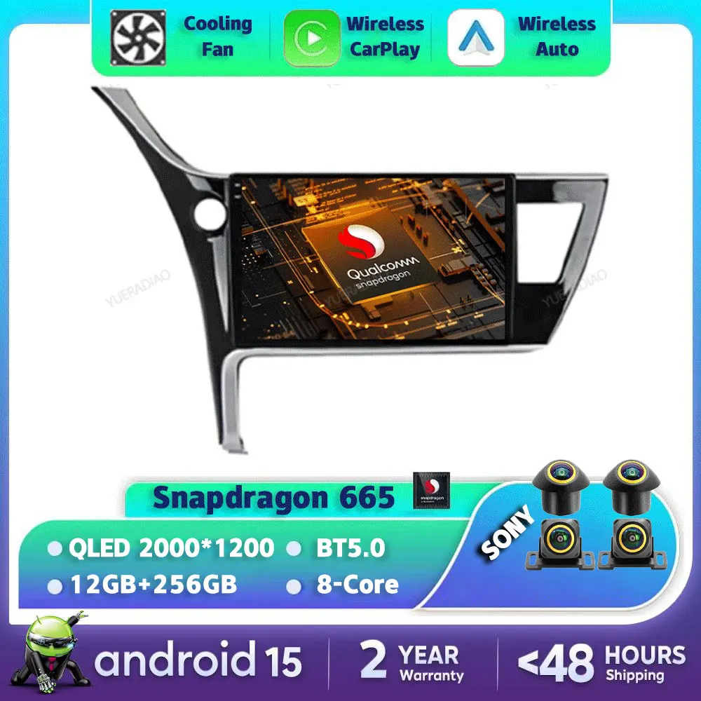 Автомобильный радиоприемник Android 15 для Toyota Corolla 11 Auris E180 2017 2018 2019 Qualcomm 2DIN GPS NAVI Мультимедийный видеоплеер 4G WIFI QLED
Автомобильный радиоприемник Android 15 для Toyota Corolla 11 Auris E180 2017 2018 2019 Qualcomm 2DIN GPS NAVI Мультимедийный видеоплеер 4G WIFI QLED