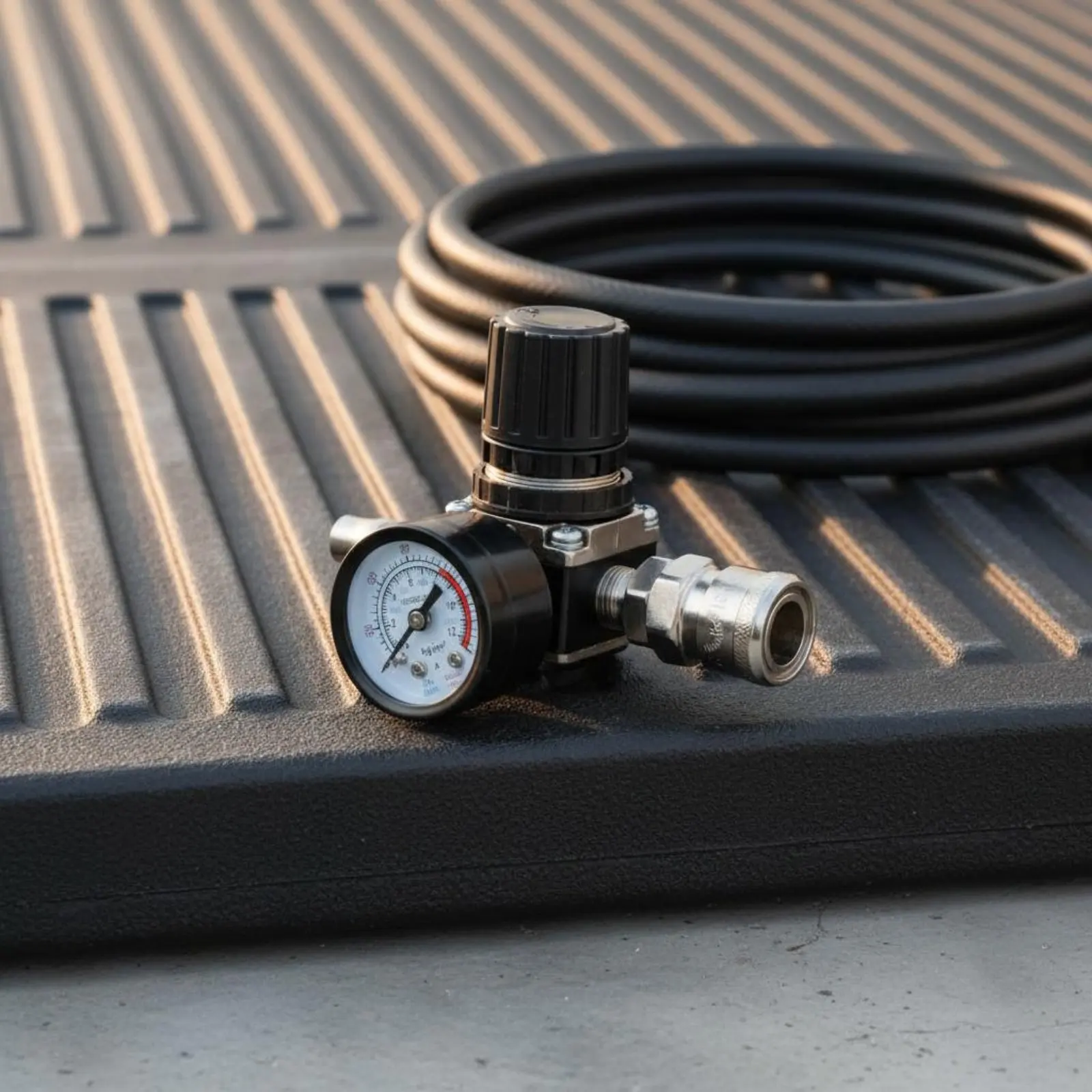 Air Regulator with Gauge 140 PSI Air Compressor Regulator Pressure Reducing Valve Square Body Metal Housing for Garage, Workshop
Air Regulator with Gauge 140 PSI Air Compressor Regulator Pressure Reducing Valve Square Body Metal Housing for Garage, Workshop
