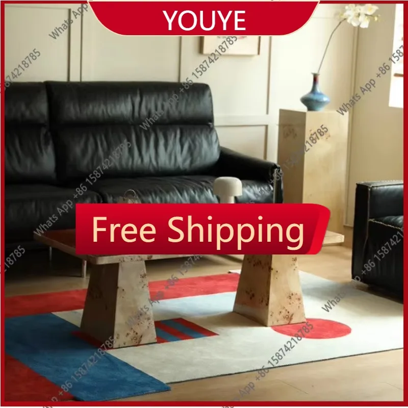 N65 Medieval retro art glass coffee table Italian simple solid wood Nordic simple high-end
N65 Medieval retro art glass coffee table Italian simple solid wood Nordic simple high-end