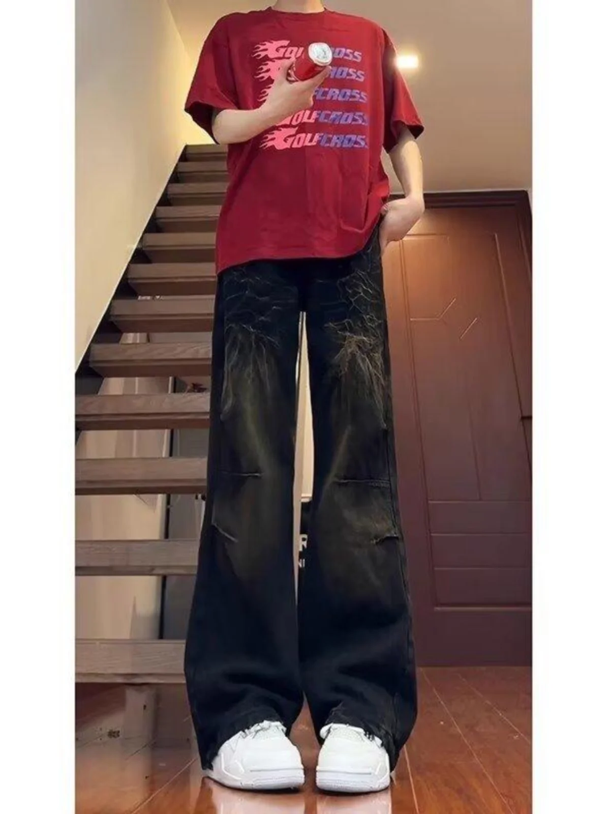 Широкие джинсы с рисунком молнии для мальчиков-подростков, повседневная износостойкая одежда в стиле ретро, удобная прямая трубка
Широкие джинсы с рисунком молнии для мальчиков-подростков, повседневная износостойкая одежда в стиле ретро, удобная прямая трубка