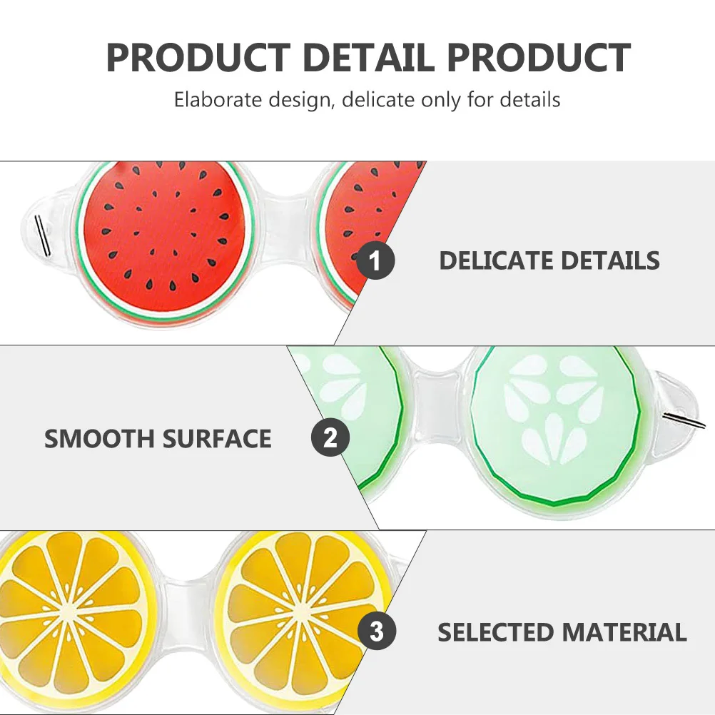 3Pcs Cooling Eye Masks Summer Ice Eye Pads Fruit Pattern Reusable Cold Therapy Treatment Relieve Puffiness Dark Circles
3Pcs Cooling Eye Masks Summer Ice Eye Pads Fruit Pattern Reusable Cold Therapy Treatment Relieve Puffiness Dark Circles