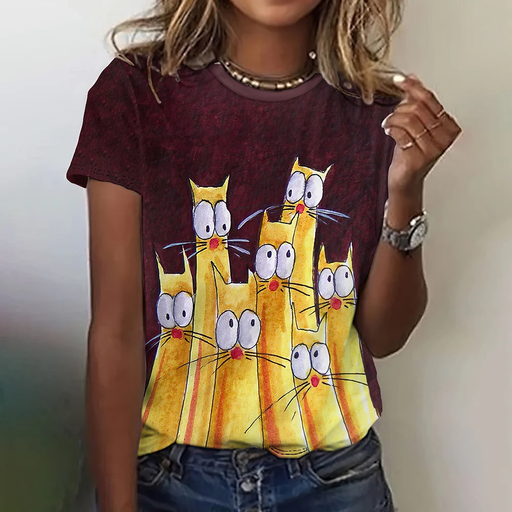 2024 New Cartoon Monster Pattern Women T-Shirts Short Sleeve Crew Neck Oversize Tshirt Summer Outdoor Tee Funny Tops Clothing
2024 New Cartoon Monster Pattern Women T-Shirts Short Sleeve Crew Neck Oversize Tshirt Summer Outdoor Tee Funny Tops Clothing