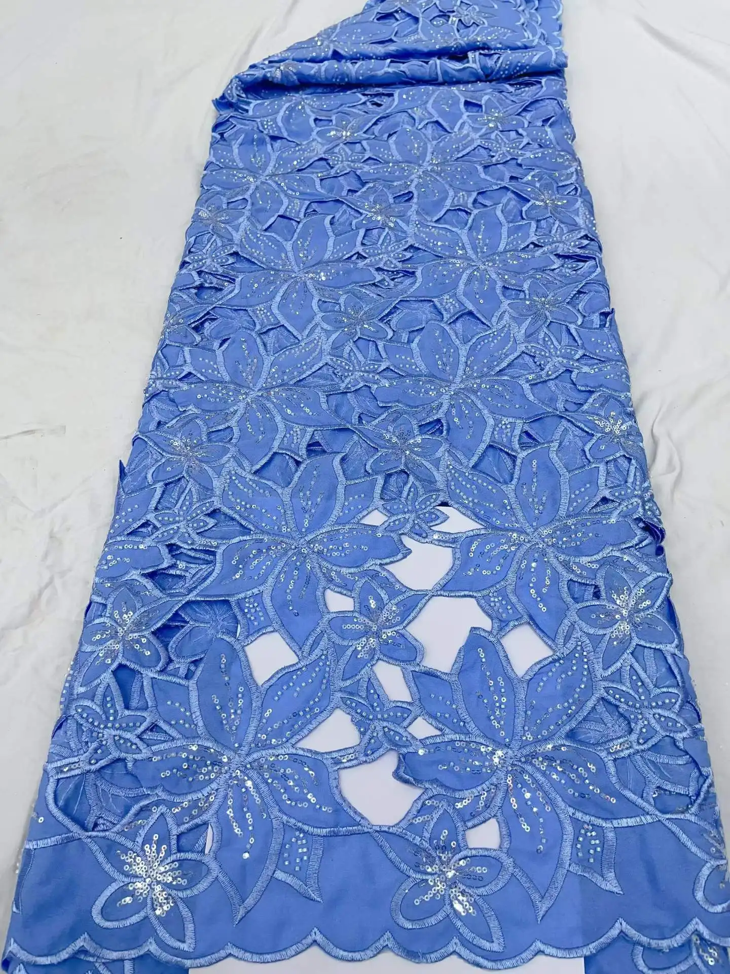 2026 Latest Embroidery Lace Guipure Lace With Sequins High Quality African French Mesh Cord Lace Fabric For Wedding Dresses
2026 Latest Embroidery Lace Guipure Lace With Sequins High Quality African French Mesh Cord Lace Fabric For Wedding Dresses