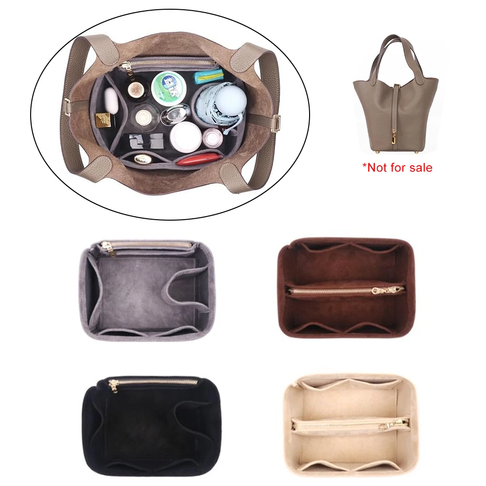 Hot Sale Large Capacity 4 Colors Felt Insert Bag Makeup Bag Purse Organizer Insert With Zipper Fit For H Picotin 18 22
Hot Sale Large Capacity 4 Colors Felt Insert Bag Makeup Bag Purse Organizer Insert With Zipper Fit For H Picotin 18 22