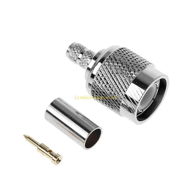 TNC Male Plug RF Coax Connector Crimp Nickelplated For Cable RG58 RG142 RG400 LM B46D
TNC Male Plug RF Coax Connector Crimp Nickelplated For Cable RG58 RG142 RG400 LM B46D