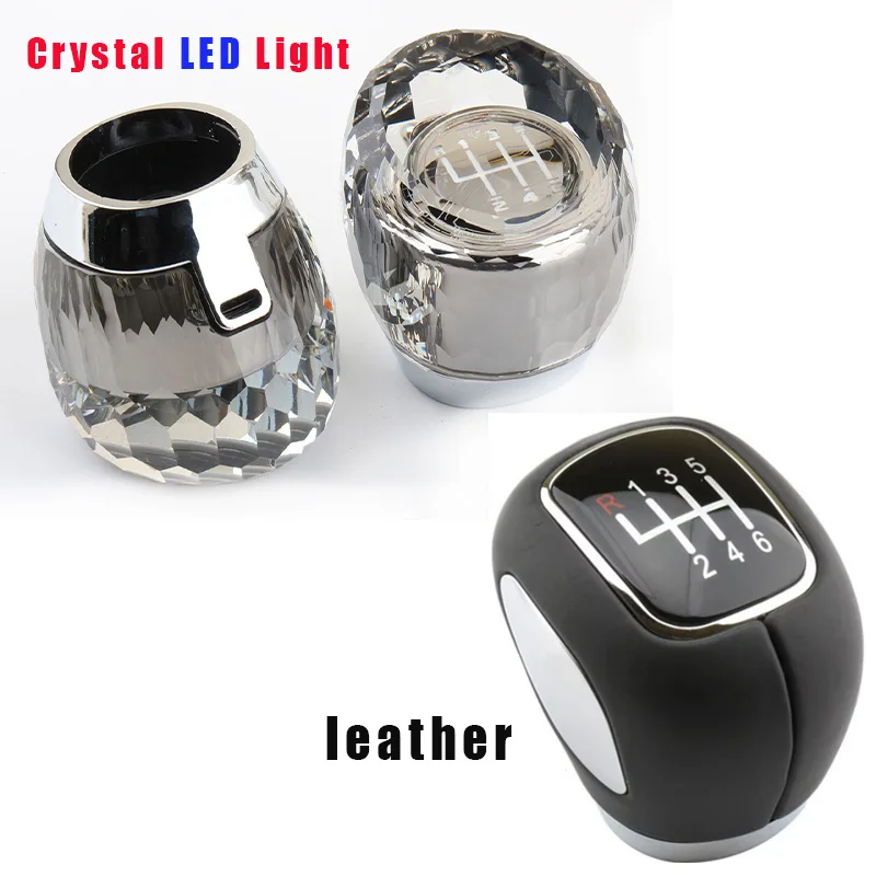 6-speed manual LED crystal gear shift knob For Subaru BRZ leather shift lever gearbox shift head Interior Parts car Accessories
6-speed manual LED crystal gear shift knob For Subaru BRZ leather shift lever gearbox shift head Interior Parts car Accessories