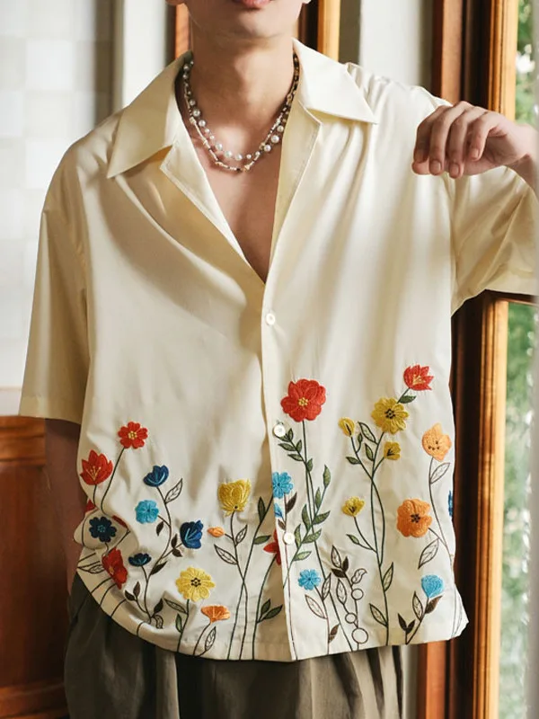 Мужская летняя рубашка свободного кроя в гавайском стиле с цветочным принтом, дышащая, из хлопка, для повседневной носки
Мужская летняя рубашка свободного кроя в гавайском стиле с цветочным принтом, дышащая, из хлопка, для повседневной носки