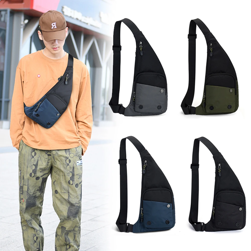 Men Chest Bag Lightweight Nylon Crossbody Bag Anti-theft Sling Daypack Waterproof Small Zip for Travel Hiking for Sports Cycling
Men Chest Bag Lightweight Nylon Crossbody Bag Anti-theft Sling Daypack Waterproof Small Zip for Travel Hiking for Sports Cycling