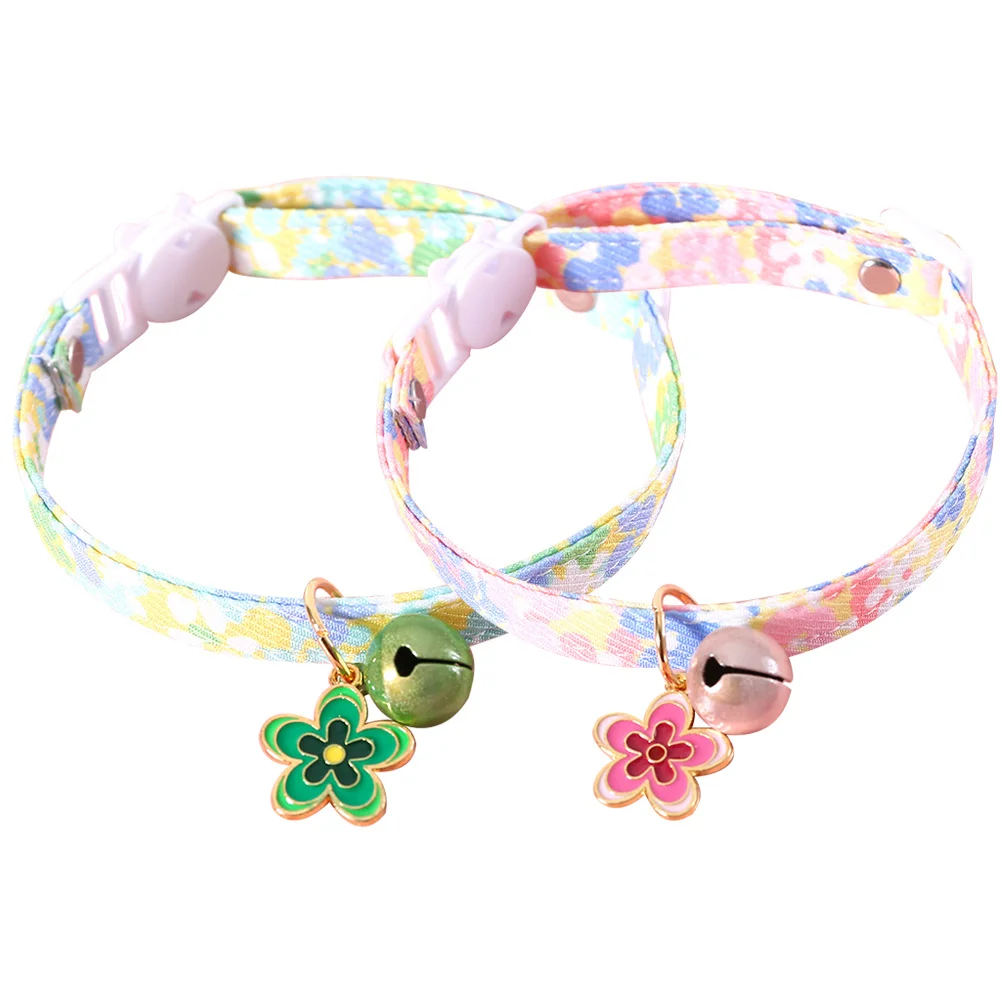 2Pcs Adjustable Cute Floral Cat Collar Bell Pendant Cotton Puppy Collar Pet Gift Festival Accessory Pet Accessory
2Pcs Adjustable Cute Floral Cat Collar Bell Pendant Cotton Puppy Collar Pet Gift Festival Accessory Pet Accessory