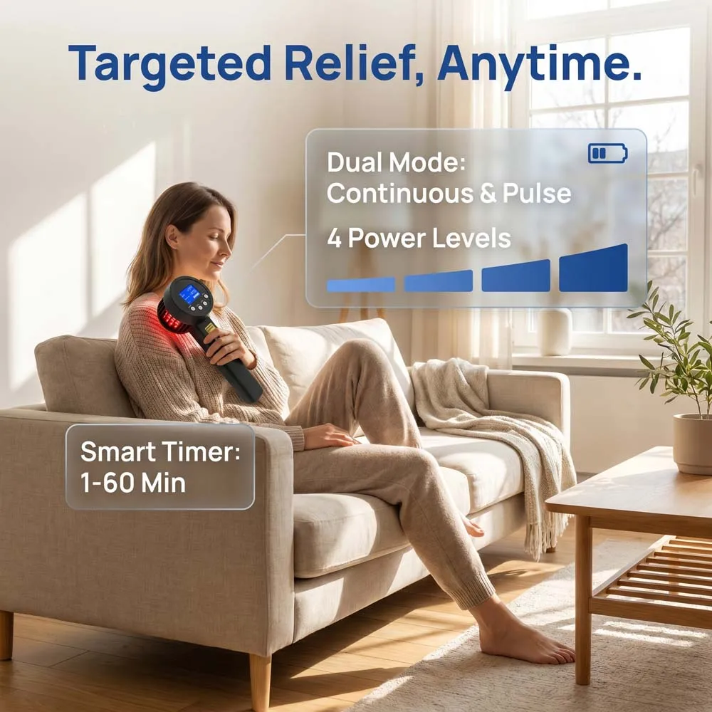 Toponechoice Cold LLLT Physiotherapy Device Natural Pain Relief for Arthritis, Muscle Ache, Back Knee Neck Pain and Shin Splints
Toponechoice Cold LLLT Physiotherapy Device Natural Pain Relief for Arthritis, Muscle Ache, Back Knee Neck Pain and Shin Splints