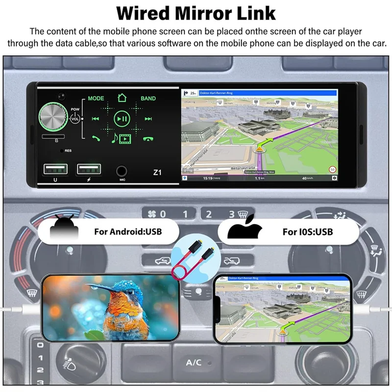Lasting Touch Screen Bluetooth MP5 Stereo Receiver With Mirror Link, Backup Camera For Cars - Single Din, 4.1 Inch
Lasting Touch Screen Bluetooth MP5 Stereo Receiver With Mirror Link, Backup Camera For Cars - Single Din, 4.1 Inch