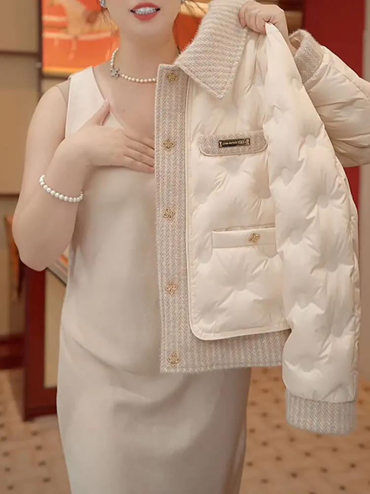 2026 Winter Thiened Knitted Splicing Cotton Jaet Loose Fit Warm Outerwear Korean Sle Commute Button ort Length
2026 Winter Thiened Knitted Splicing Cotton Jaet Loose Fit Warm Outerwear Korean Sle Commute Button ort Length