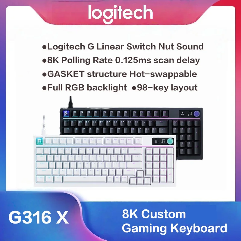 Игровая клавиатура Logitech (G) G316 Esports Edition 8K с настраиваемыми клавишами, черная, L-образные переключатели, оригинальный подлинный продукт
Игровая клавиатура Logitech (G) G316 Esports Edition 8K с настраиваемыми клавишами, черная, L-образные переключатели, оригинальный подлинный продукт