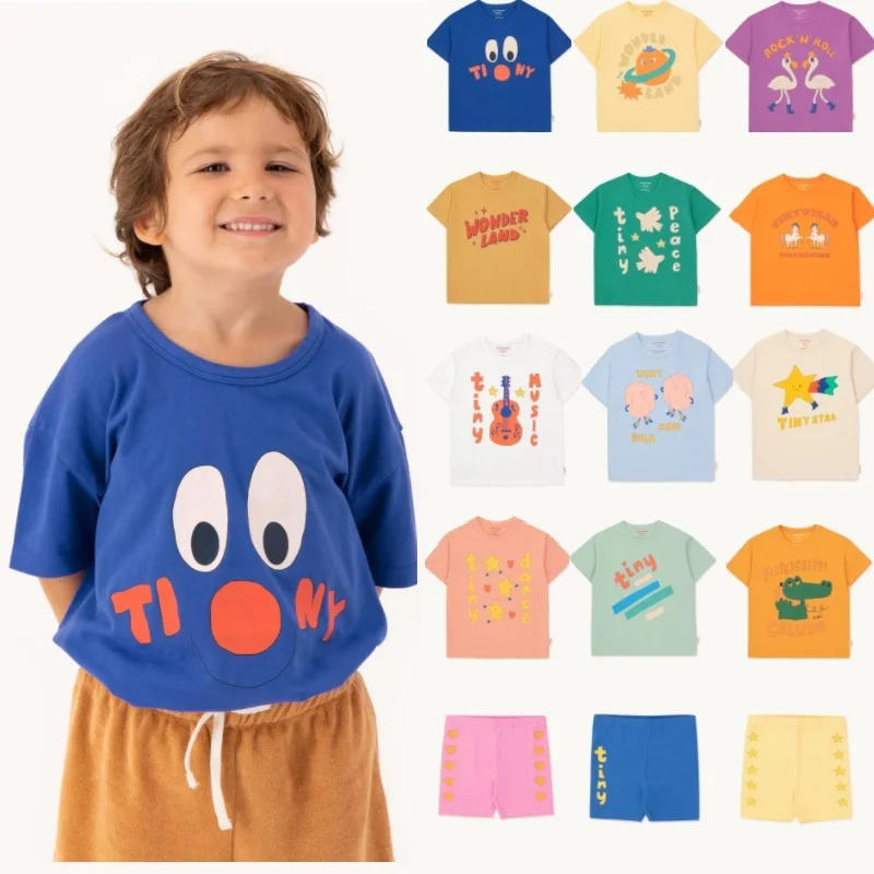 Children's T-shirt 2025 Summer New Fashionable Cute Girls Short-sleeved Cotton Cartoon Casual Boys T-shirt Children's Clothing
Children's T-shirt 2025 Summer New Fashionable Cute Girls Short-sleeved Cotton Cartoon Casual Boys T-shirt Children's Clothing