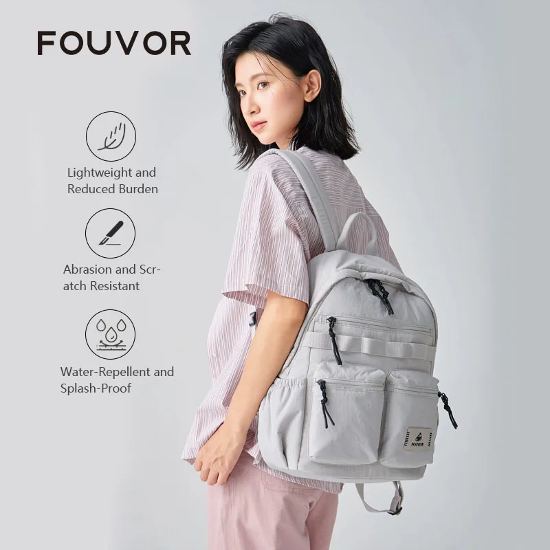 FOUVOR Women's Canvas Backpack Fashion Lightweight Casual Multi-Pocket Laptop Bag Travel College Students School Bags 3072-06
FOUVOR Women's Canvas Backpack Fashion Lightweight Casual Multi-Pocket Laptop Bag Travel College Students School Bags 3072-06