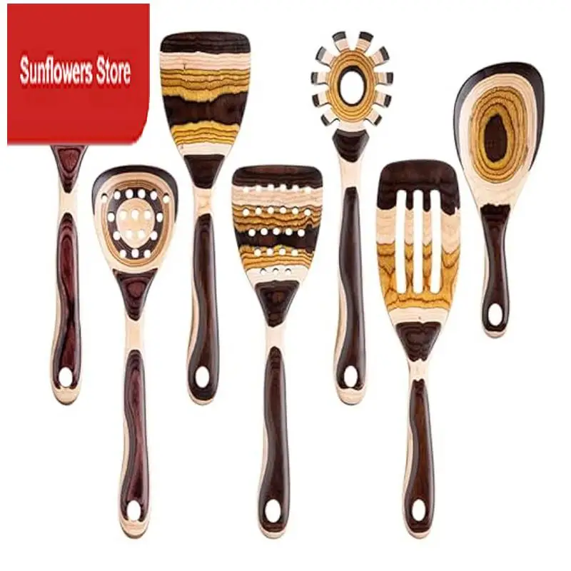 7Pcs Pakkawood Utensils Set -Durable, Eco-Friendly, Wooden Spoon For Cooking, Wooden Utensil Set Kit For Cooking
7Pcs Pakkawood Utensils Set -Durable, Eco-Friendly, Wooden Spoon For Cooking, Wooden Utensil Set Kit For Cooking