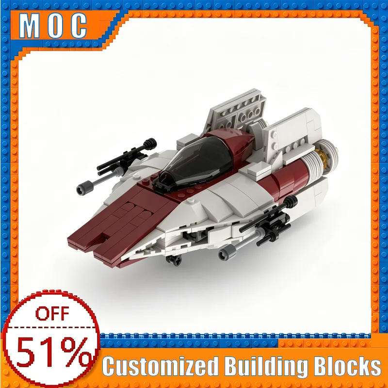 432 PCS RZ-1 A-Wing Space Fighter Model Custom Building Blocks DIY Assembly Educational Toy Popular Gifts For Kids Boys Birthday
432 PCS RZ-1 A-Wing Space Fighter Model Custom Building Blocks DIY Assembly Educational Toy Popular Gifts For Kids Boys Birthday