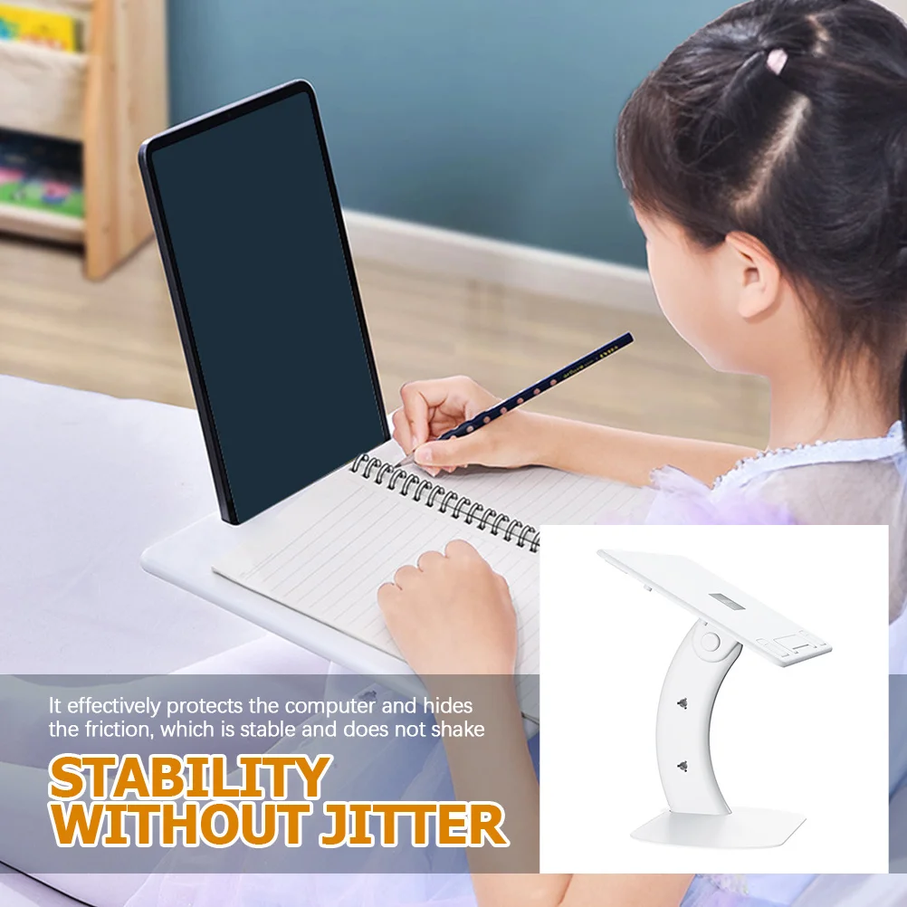 Laptop Stand Thickened Widened Anti-Slip Silicone -Gear Adjustable Ergonomic Desktop Organizer For Notebook Tablet 
Laptop Stand Thickened Widened Anti-Slip Silicone -Gear Adjustable Ergonomic Desktop Organizer For Notebook Tablet