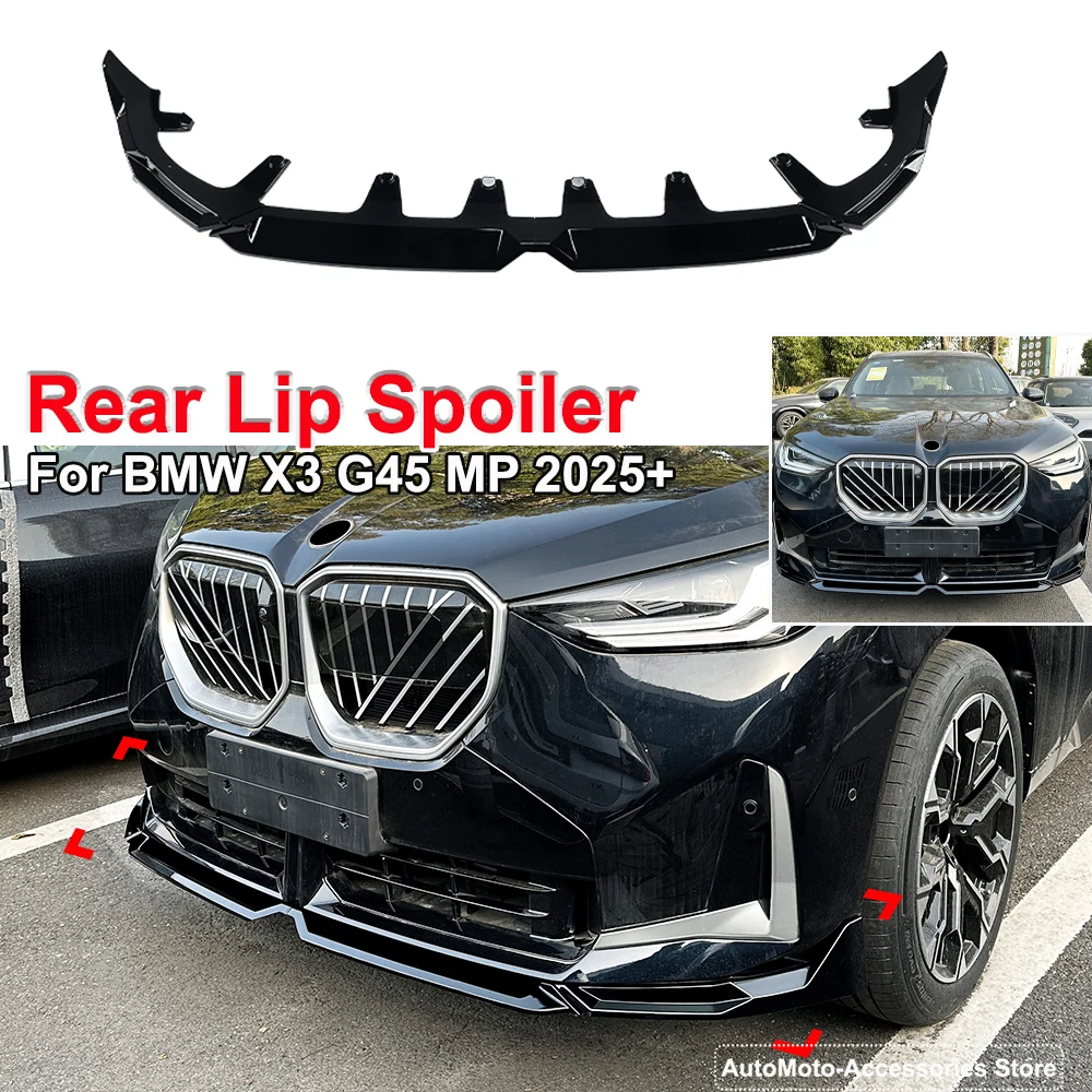 For BMW X3 G45 MP 2025+ Front Lip Spoiler Front Bumper Shovel Lip Splitter Car Body Kit Exterior Modification
For BMW X3 G45 MP 2025+ Front Lip Spoiler Front Bumper Shovel Lip Splitter Car Body Kit Exterior Modification 