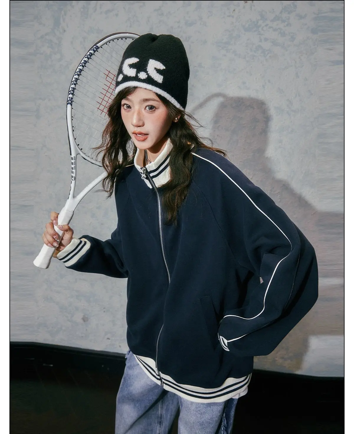 Baseball Jackets Blue Womens Sharp Waist-Cinching Stretch Lace-Up Calf Flared Open-Button Front-Button Closure Slanting Oversize
Baseball Jackets Blue Womens Sharp Waist-Cinching Stretch Lace-Up Calf Flared Open-Button Front-Button Closure Slanting Oversize