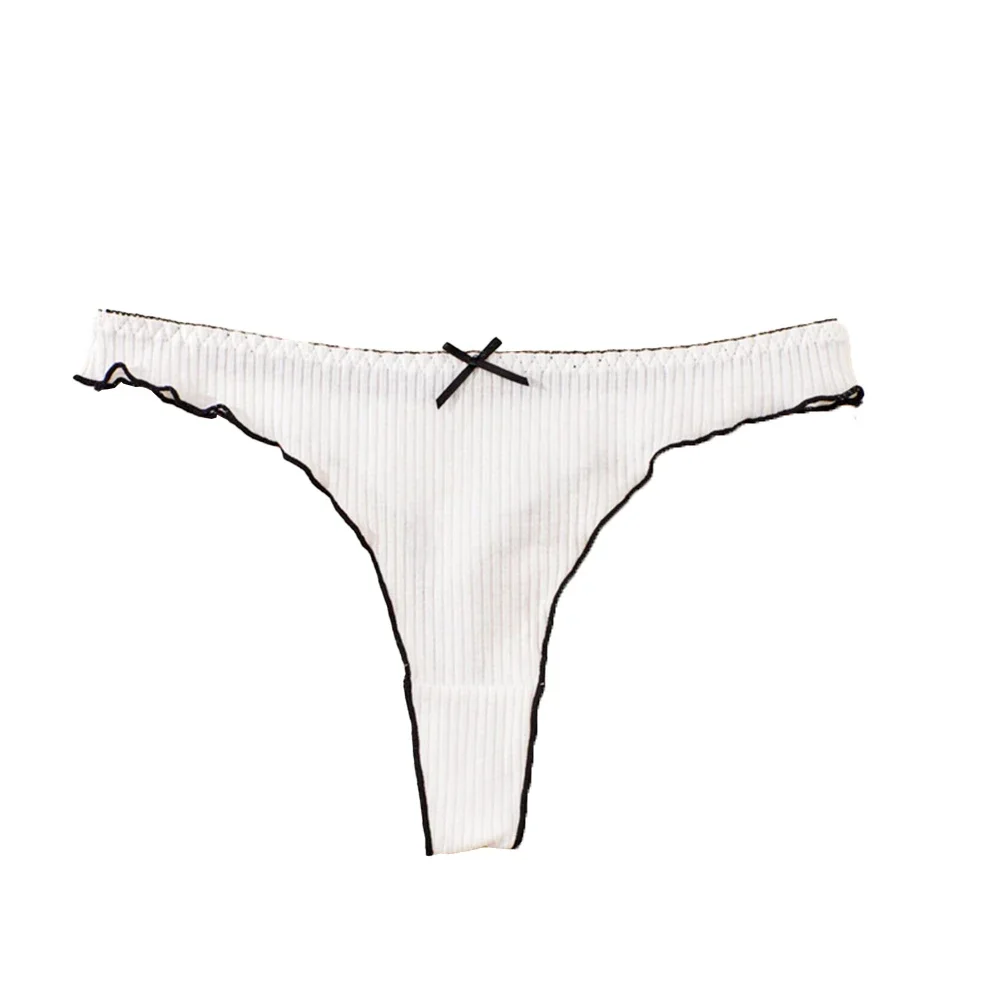 Women Low Waist Thongs Briefs Pure Cotton Comfy Underwear Ladies T-Back Underpants Bow Elastic Panties Skin-friendly Lingerie
Women Low Waist Thongs Briefs Pure Cotton Comfy Underwear Ladies T-Back Underpants Bow Elastic Panties Skin-friendly Lingerie