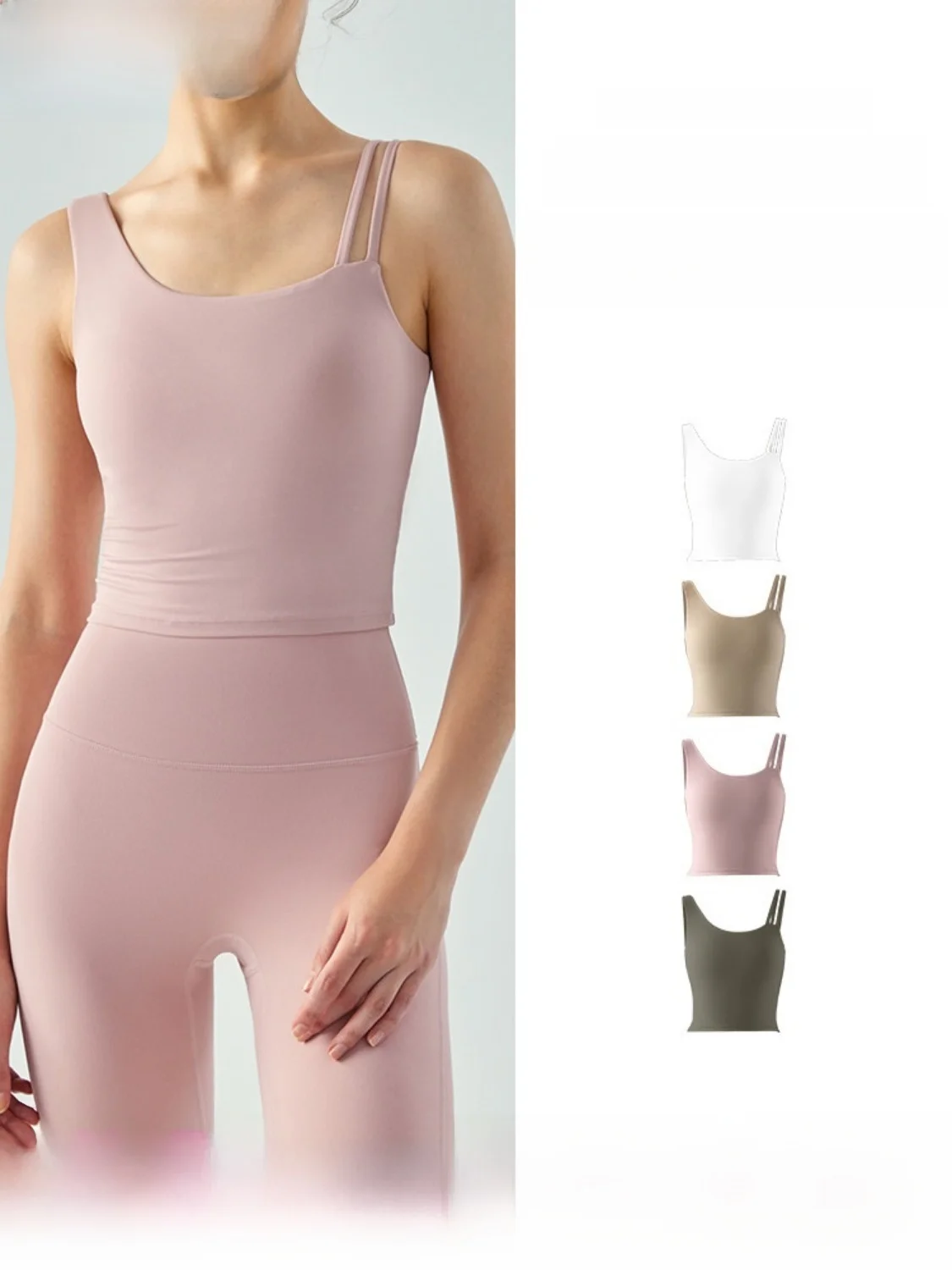 Women's One-Piece Sports Vest Yoga Running Fitness Top Breathable Strapless Bra Sports Bra with Chest Pad Short Length
Women's One-Piece Sports Vest Yoga Running Fitness Top Breathable Strapless Bra Sports Bra with Chest Pad Short Length