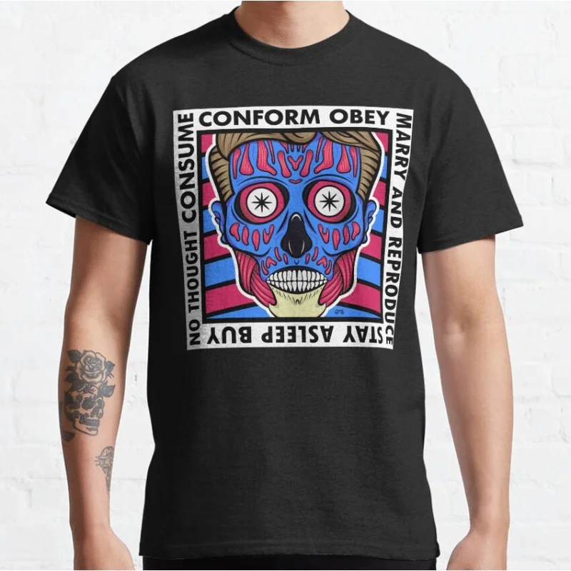 Truth Exposed Retro Sic-Fi They Live Gift T Shirt John carpenter Vintage Horror movie Alien Graphic clothes All size Tee S-6XL
Truth Exposed Retro Sic-Fi They Live Gift T Shirt John carpenter Vintage Horror movie Alien Graphic clothes All size Tee S-6XL