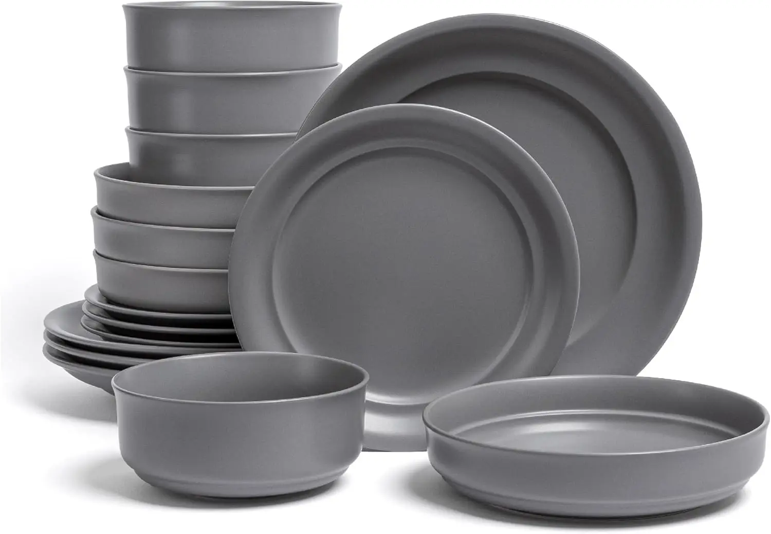 Dinnerware Set Stoneware Dishes Comes with 4 Dinner Plates Salad Plates Cereal Bowls and Dinner Bowls 16 Piece All Occasion Plac
Dinnerware Set Stoneware Dishes Comes with 4 Dinner Plates Salad Plates Cereal Bowls and Dinner Bowls 16 Piece All Occasion Plac