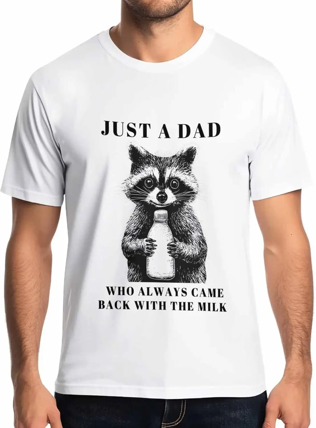 Raccoon with Milk Mens T-Shirts,Short Sleeve T Shirts for Men Crew Neck Tee Black White Animal Art Men's T-Shirts,White-XS
Raccoon with Milk Mens T-Shirts,Short Sleeve T Shirts for Men Crew Neck Tee Black White Animal Art Men's T-Shirts,White-XS