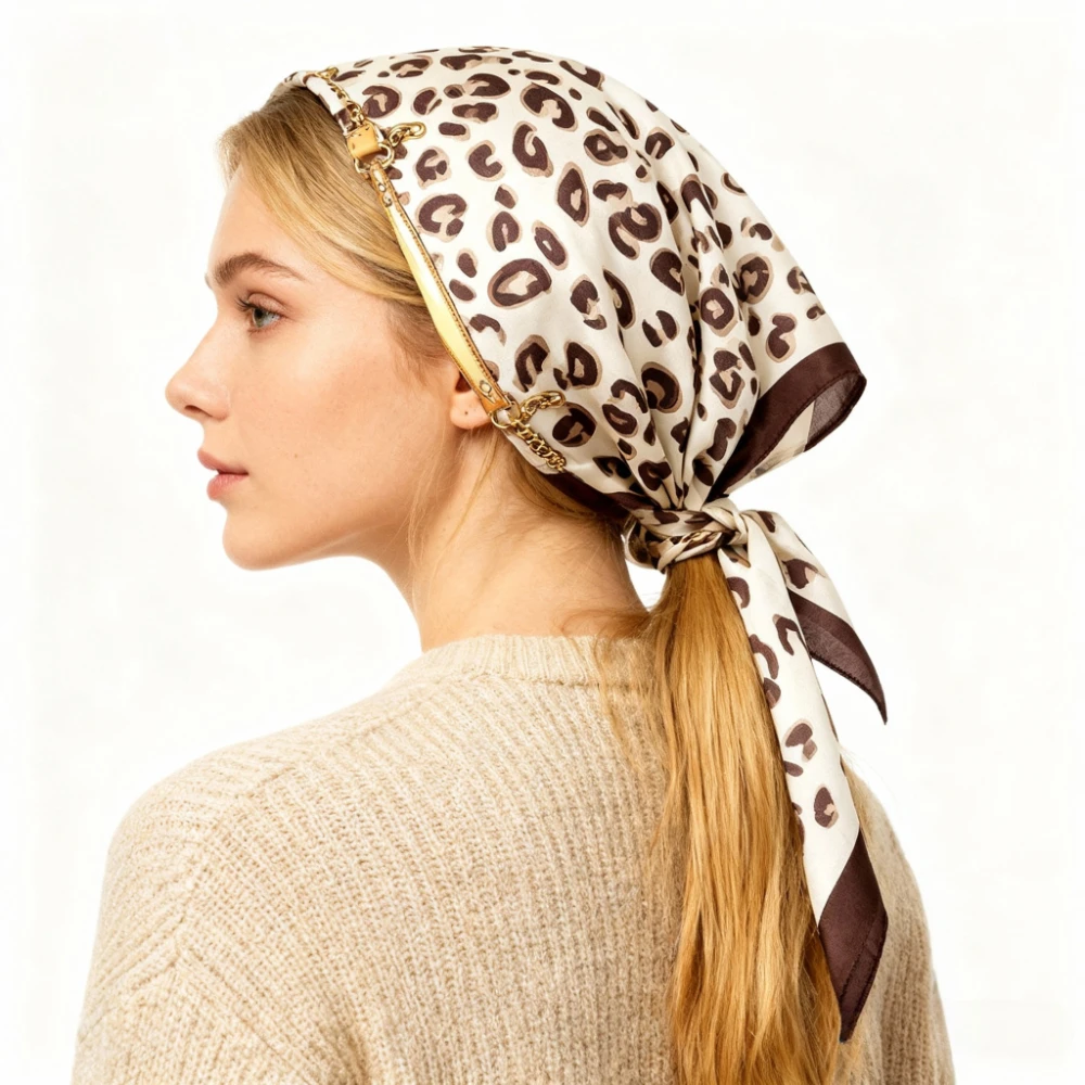 68cm Chain Leopard Scarf Women's Autumn Winter Polyester Fiber Scarf Classic Versatile Warm Sun Protection Headscarf Neck Shawl
68cm Chain Leopard Scarf Women's Autumn Winter Polyester Fiber Scarf Classic Versatile Warm Sun Protection Headscarf Neck Shawl