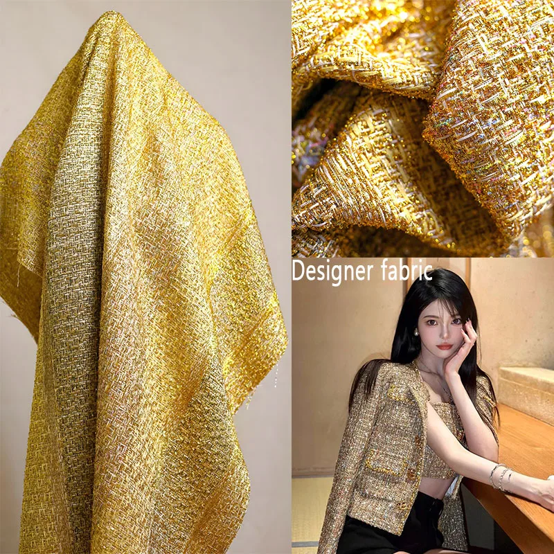 French Noble Gold Luxury Small Fragrant Sewing Fabric Woven Rough Flower Celebrity European And American Style Designer Fabric
French Noble Gold Luxury Small Fragrant Sewing Fabric Woven Rough Flower Celebrity European And American Style Designer Fabric