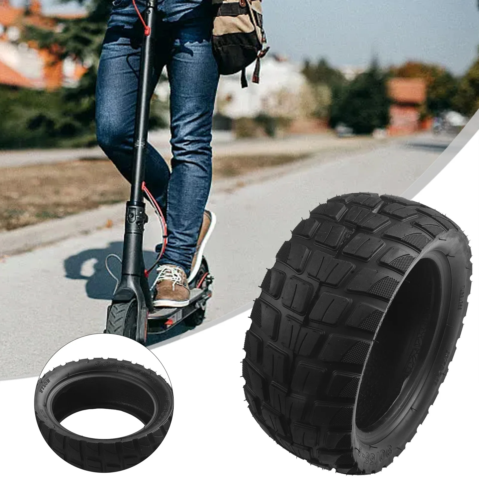 Electric Scooter Tubeless Tyre 1Pcs 90/55-6 Black Off-Road Tire Thickened 10 Inch 2023 New Cycling Accessories
Electric Scooter Tubeless Tyre 1Pcs 90/55-6 Black Off-Road Tire Thickened 10 Inch 2023 New Cycling Accessories
